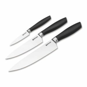 boker סט סכיני מטבח בעלות להבים מחושלים תוצרת גרמניה