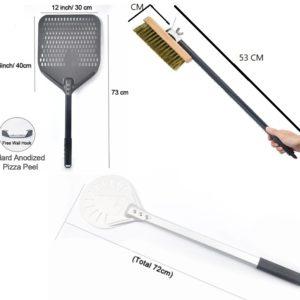 סט אוני 12 מברשת מרית ומסובבת כולל מידות