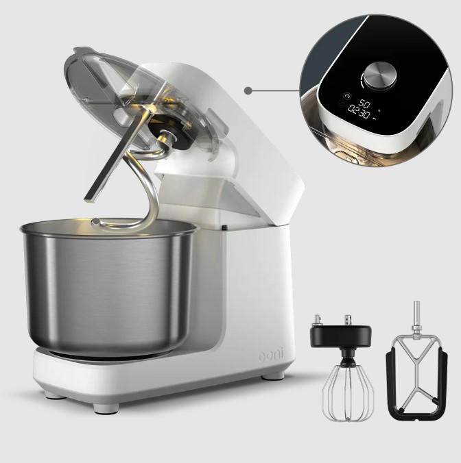 הלו פרו מיקסר אוני לבן עם בורר מהירויות דיגיטלי