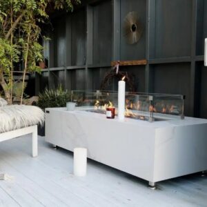 שולחן אש Elementi Carrara Porcelain