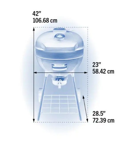 גריל פחמים נייד Napoleon Leg PRO IL מימדים