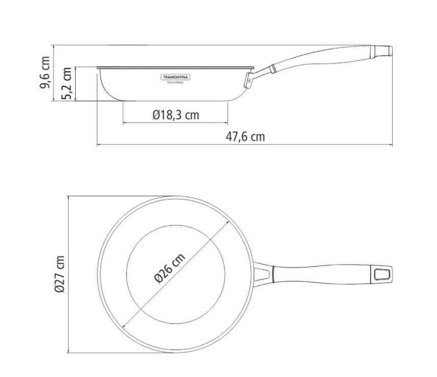Tramontina 3-Ply Stainless Steel Frying Pan