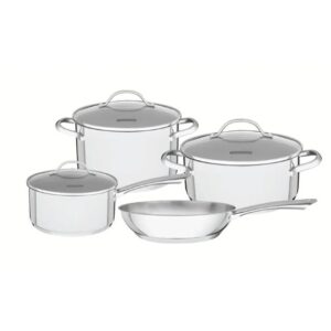 סט 4 חלקים טרמונטינה אונה נירוסטה Tramontina Cookware Una Set