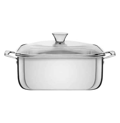 סיר טרמונטינה מרובע 7.3 ליטר מנירוסטה מלאה Tramontina Pot