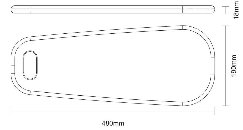 מידות קרש הגשת גבינות טרמנוטינה