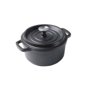 סיר ברזל יצוק עגול 4 ליטר בציפוי אמייל שחור