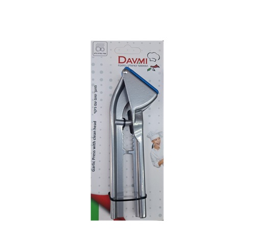 כותש שום אלומיניום DAVMI כולל מגלען