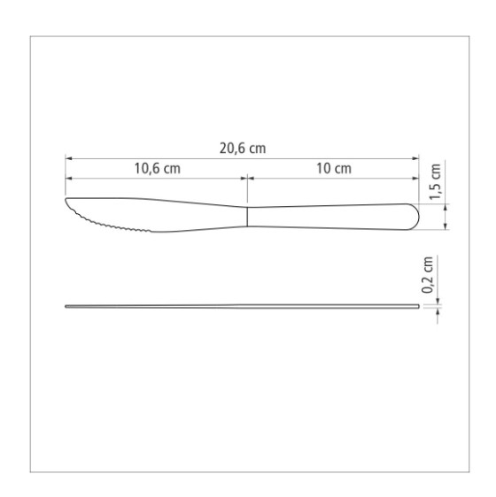 סכין נירוסטה טרמונטינה מידות 23730004